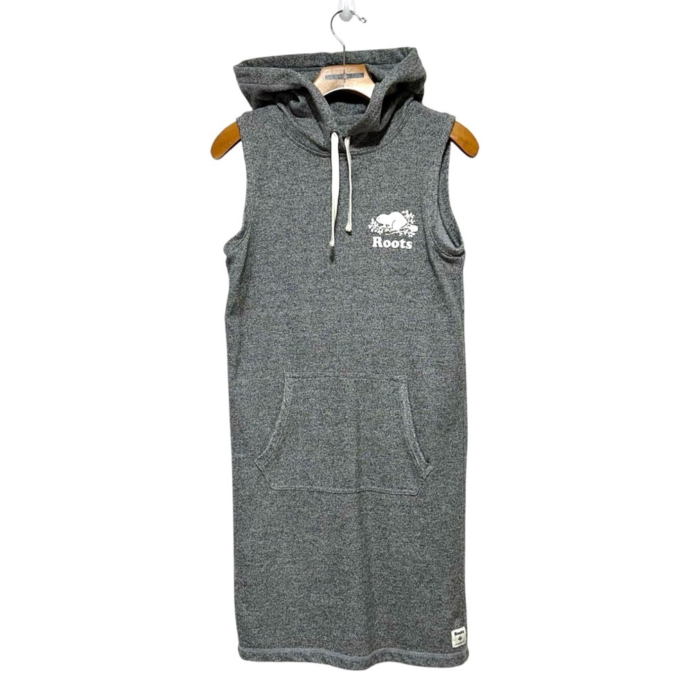 Roots Gray Sleeveless Hoodie Dress Size XS